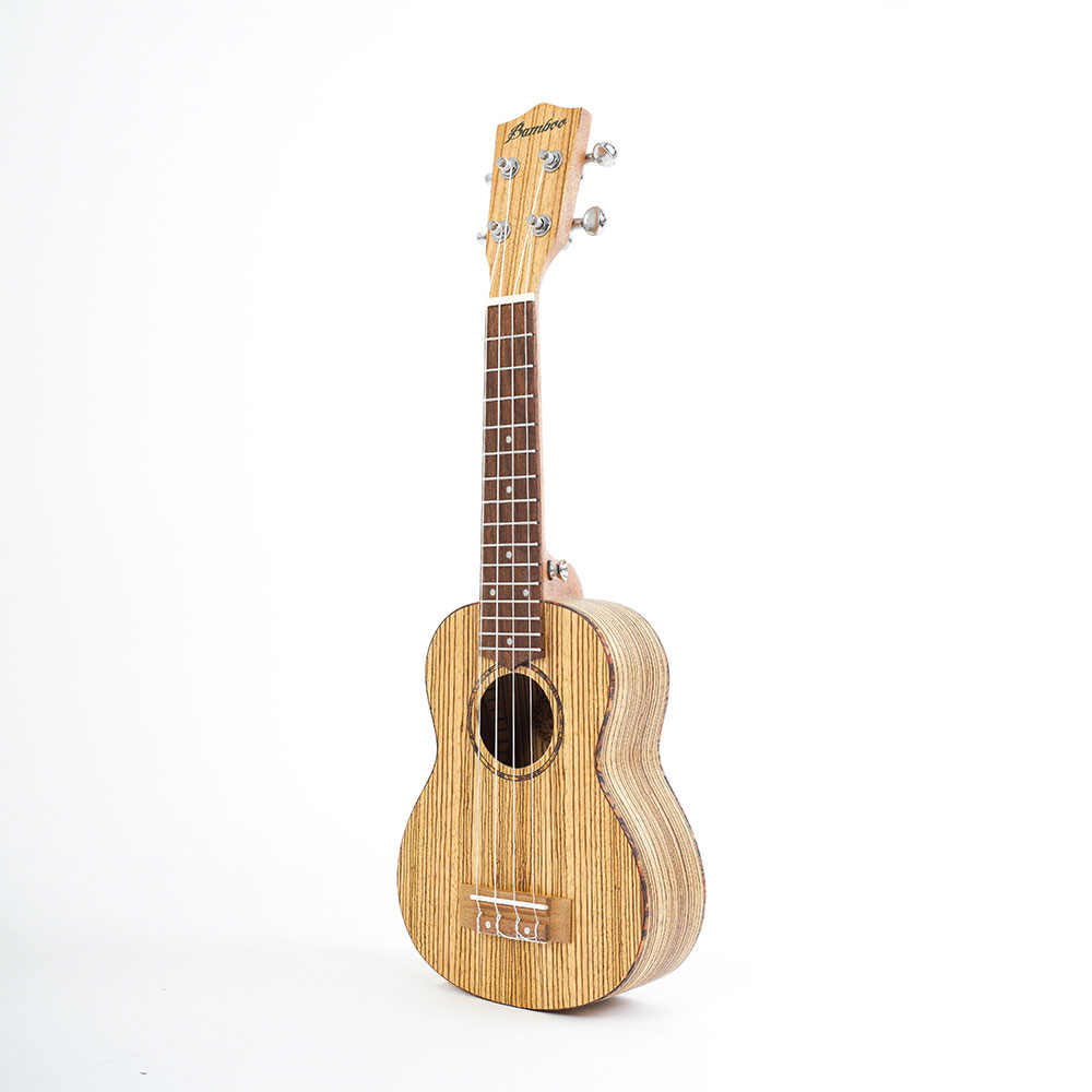 Bamboo BU-21CB Zebrano Soprano Ukulele ソプラノウクレレ 全体像