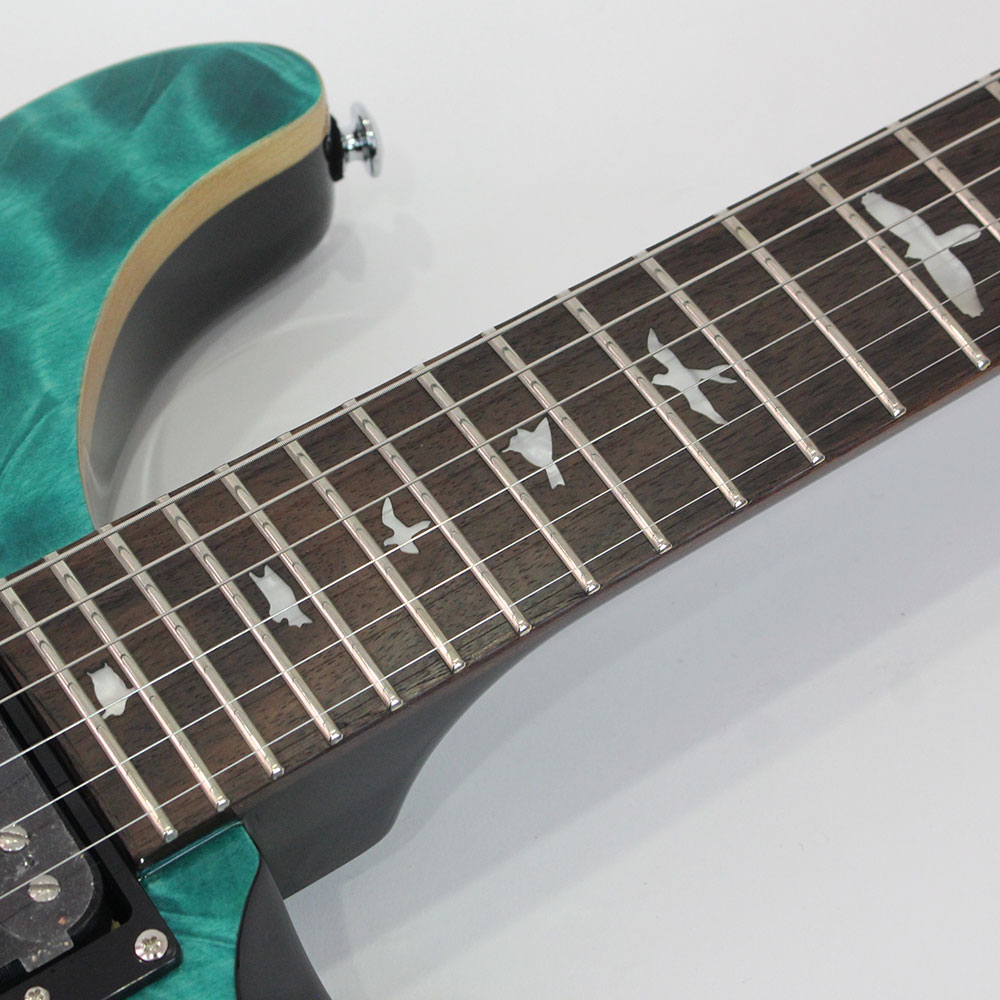 PRS SE Custom 24 AQ Q Limited 限定モデル Aqua エレキギター ネック・バードインレイ