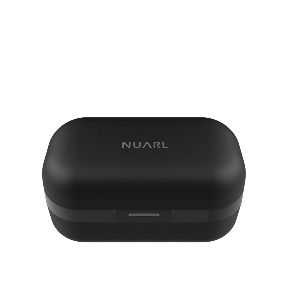 NUARL N6-GB N6 HDSS トゥルーワイヤレスイヤホン グロスブラック 付属の充電ケース