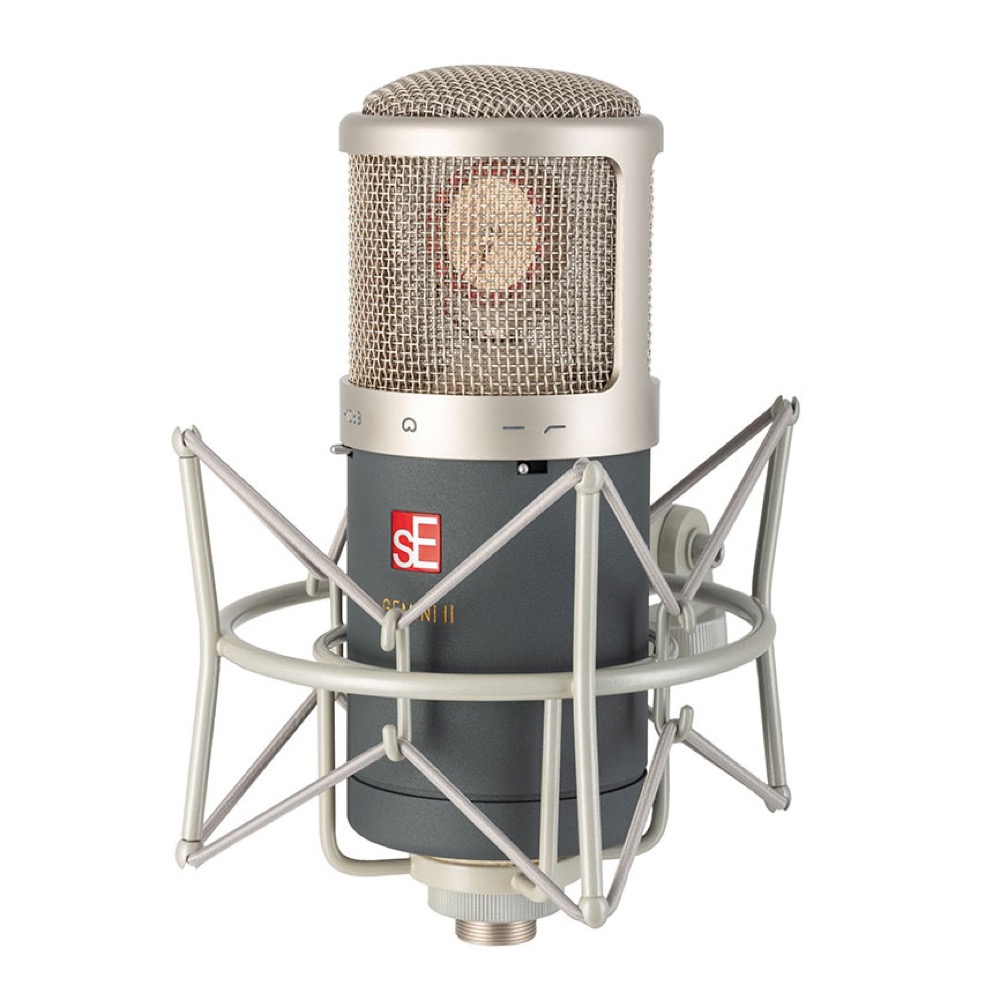 sE ELECTRONICS GEMINI II チューブコンデンサーマイク ショックマウントを使用した場合の画像