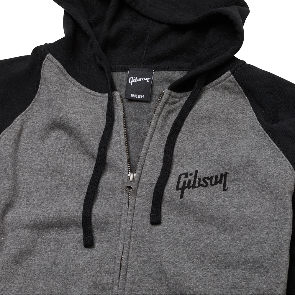 GIBSON GA-LC-HDFZLGSM Logo Full-zip Hoodie SM パーカー Sサイズ 長袖 アップの画像