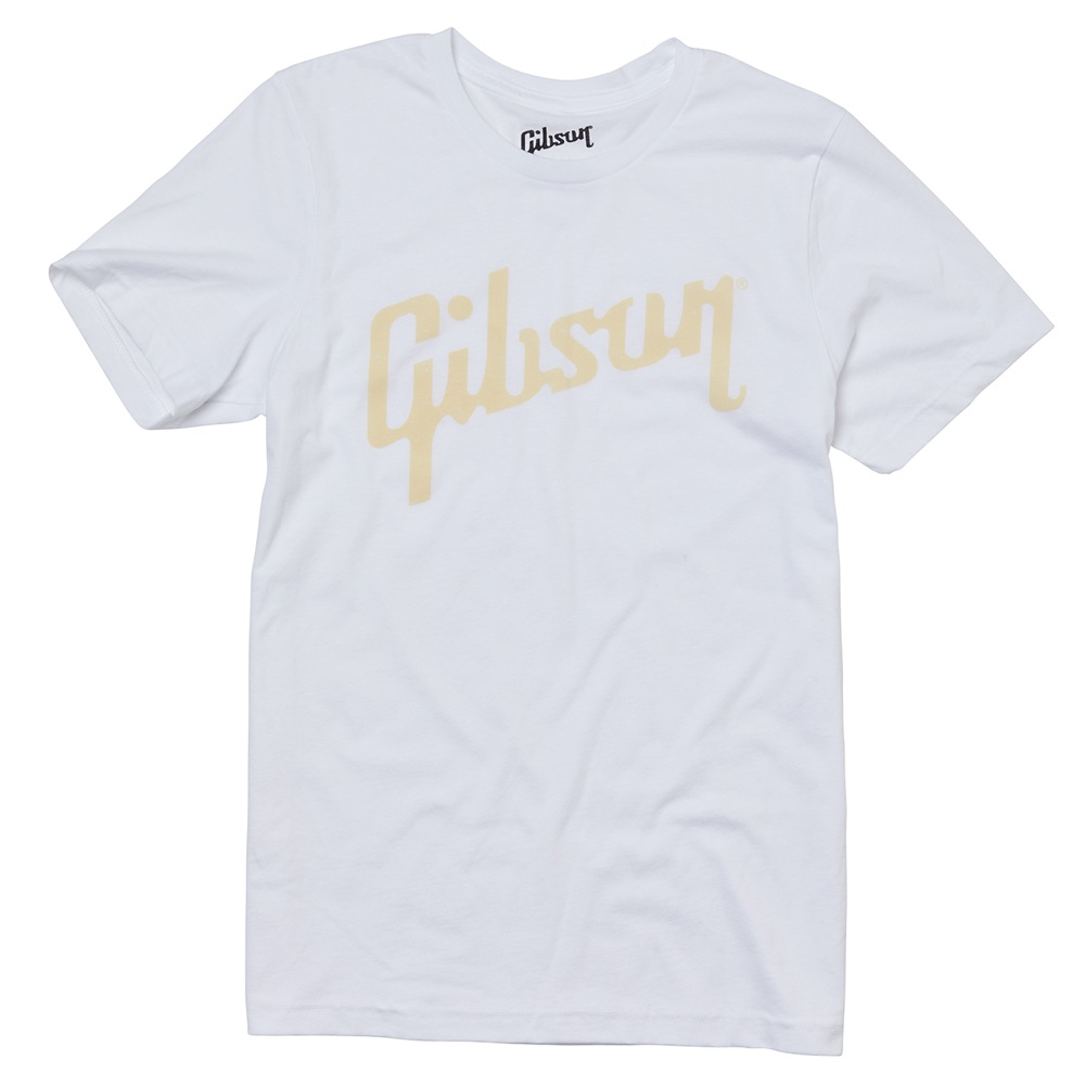 GIBSON GA-LC-WHTTLG Distressed Logo Tee White LG Tシャツ Lサイズ 半袖 全体の画像