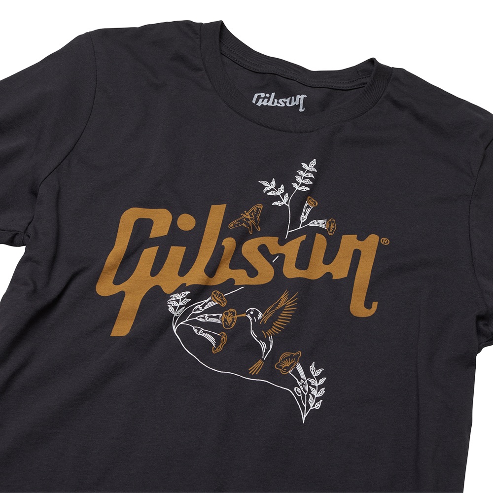 GIBSON GA-SC-HBBSLG Hummingbird Tee LG Tシャツ Lサイズ 半袖 ロゴアップの画像