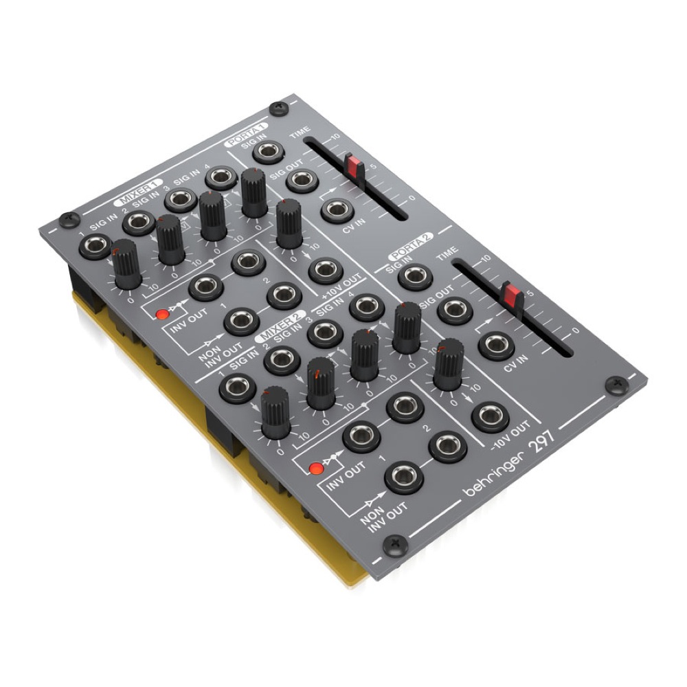 BEHRINGER 297 DUAL PORTAMENTO/CV UTIL. モジュラーシンセサイザー ユーロラック用 横からの画像