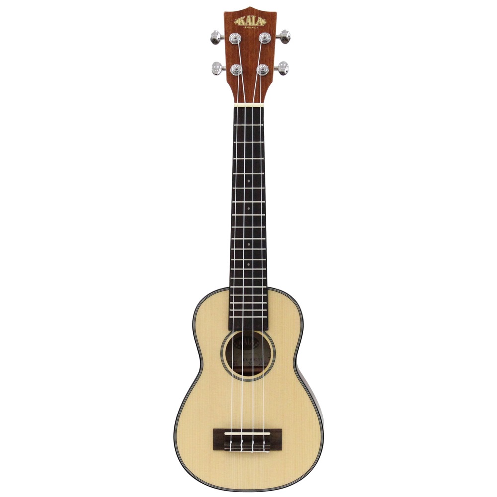 KALA KASSLNG-WBAG20_06 ソプラノロングネックウクレレ スプルース単板トップ ソフトケース付き グロスフィニッシュ