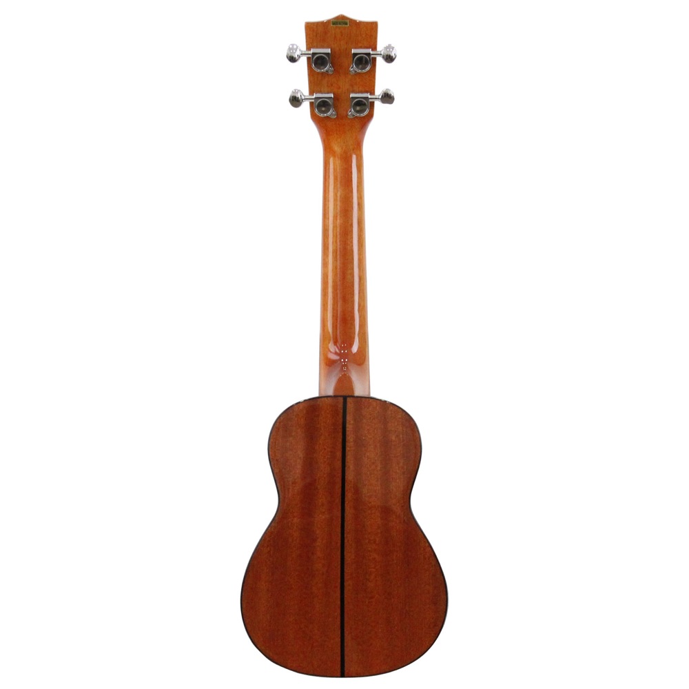 KALA KASSLNG-WBAG20_06 ソプラノロングネックウクレレ ソフトケース付き グロスフィニッシュ 背面全体の画像