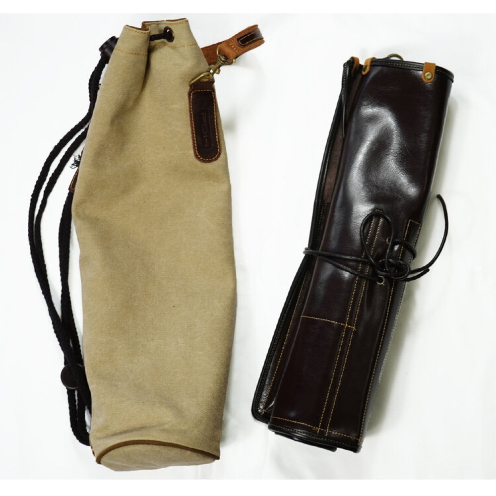PDH Leather Drum stick bag SW-DSB-415A Beige レザー製 スティックケース キャンバスバッグ付き セット内容の画像