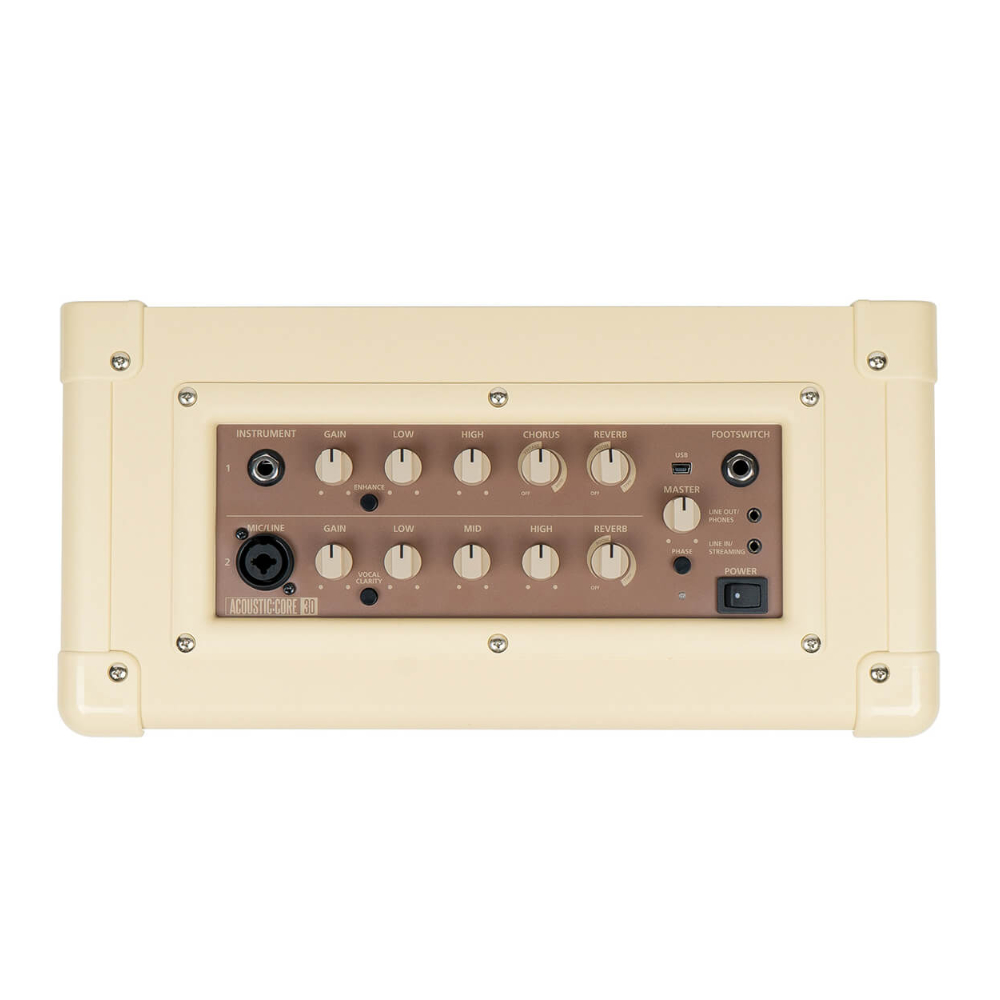 BLACKSTAR Acoustic:Core 30 Cream アコースティックギター用 小型ギターアンプ エレアコ用アンプ バックパネル画像