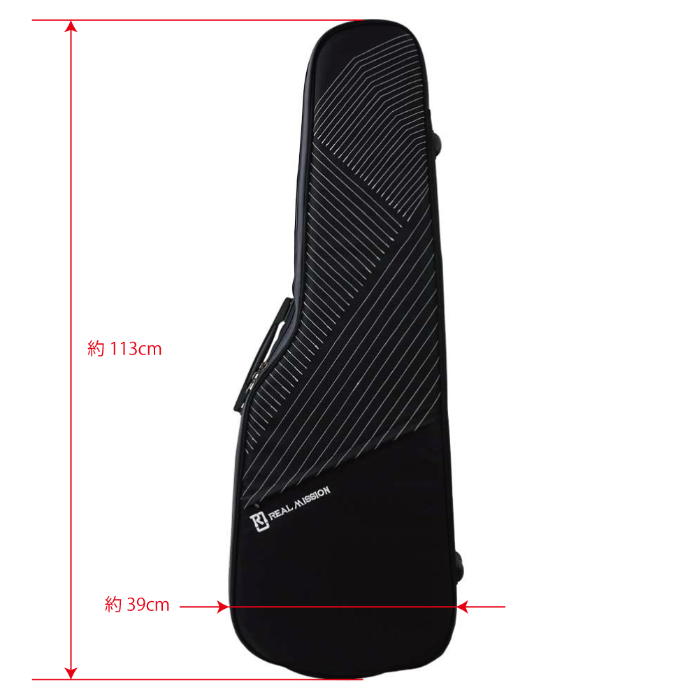 REAL MISSION Iris 06-E 防水 エレキギターケース 外寸