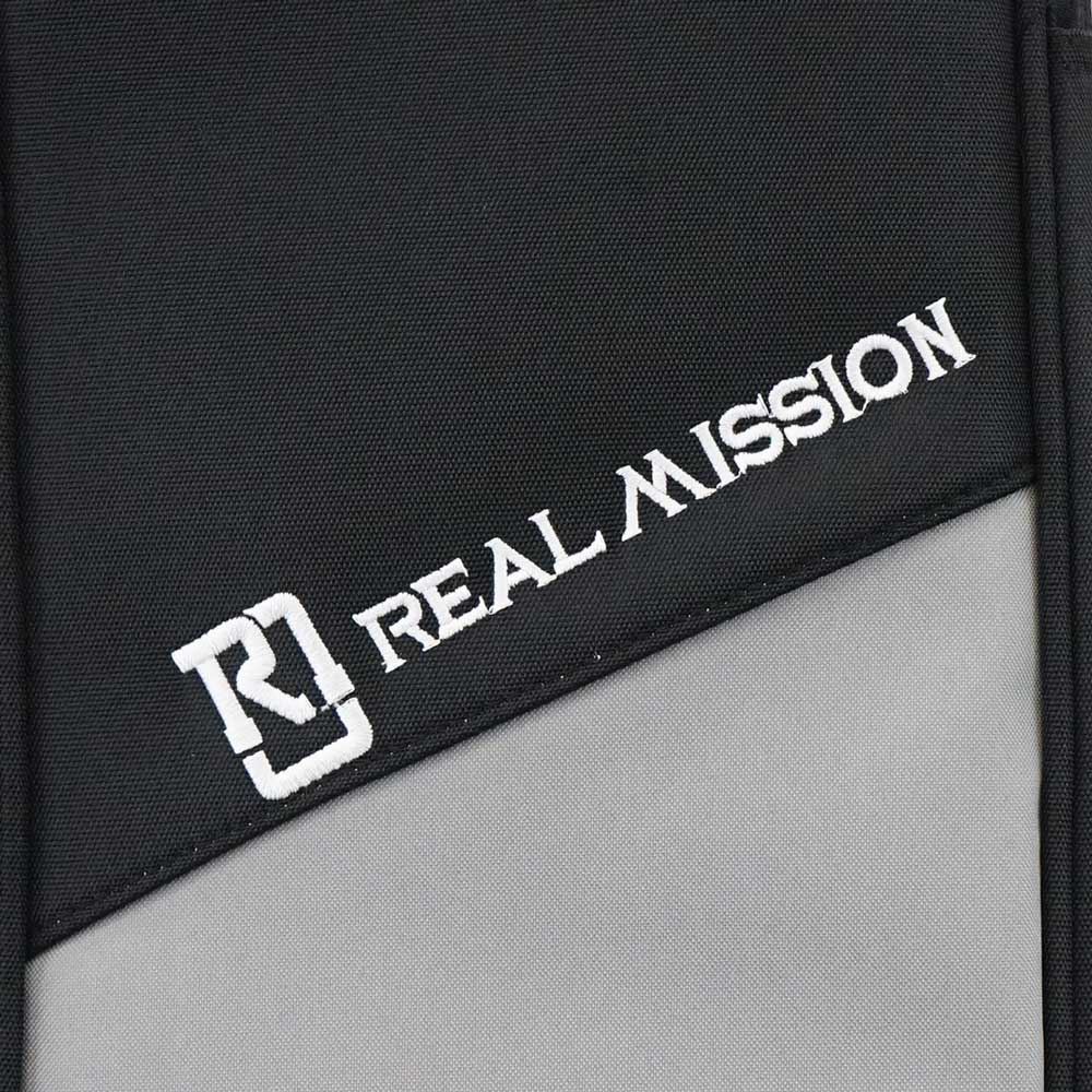 REAL MISSION Emily01-C BK/GRAY/WHITE クラシックギターケース ロゴ刺繍