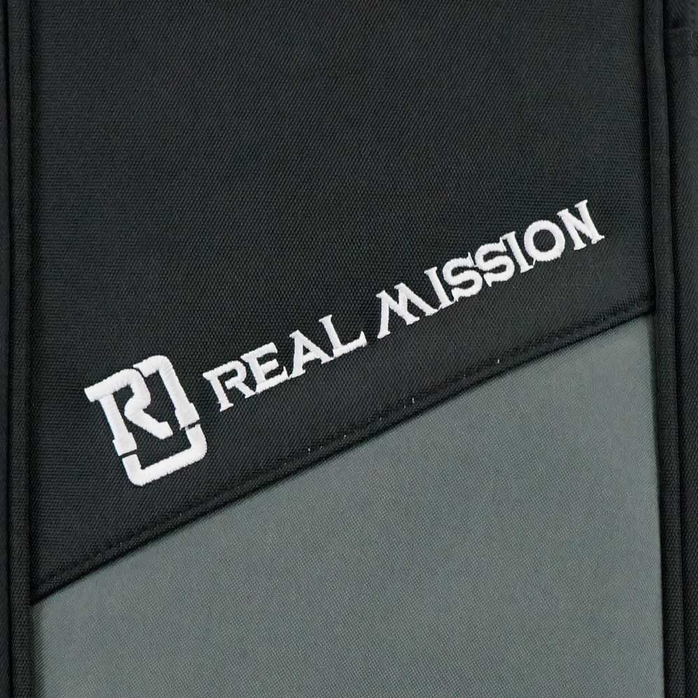 REAL MISSION Emily02-E BK/GRAY/BLACK エレキギターケース ロゴ刺繍
