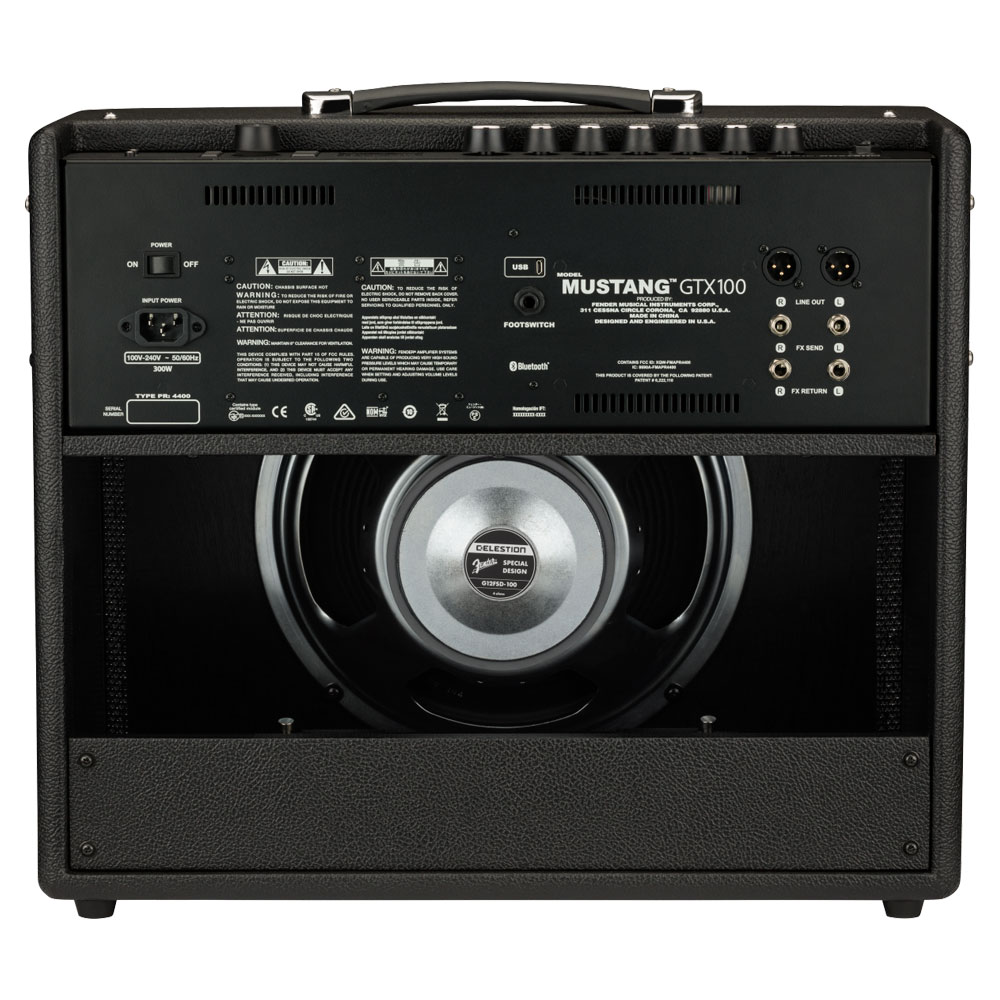 Fender Mustang GTX100 ギターアンプ コンボ 背面