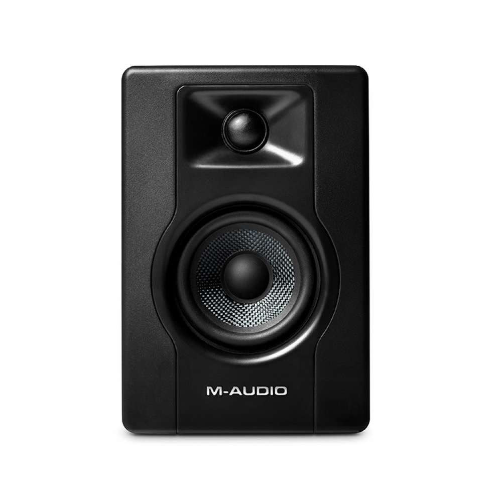 M-AUDIO BX3 3.5インチ 120W デスクトップ モニタリング パワード・スピーカー 片側 ヘッドホン端子なし 正面画像