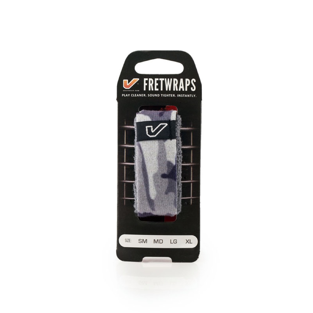 Gruv Gear FW-1PK-CMW-MD FretWraps White/Gray Camo prints 1-Pack ミディアム 5弦ベース/6弦クラシックギター用 フレットラップ Gruv Gear FW-1PK-CMW-MD FretWraps White/Gray Camo prints 1-Pack