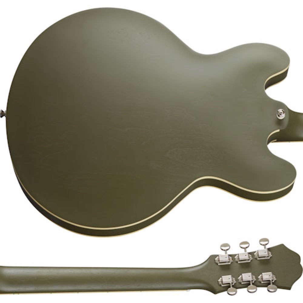 Epiphone Casino Worn Worn Olive Drab エレキギター エピフォン 背面画像