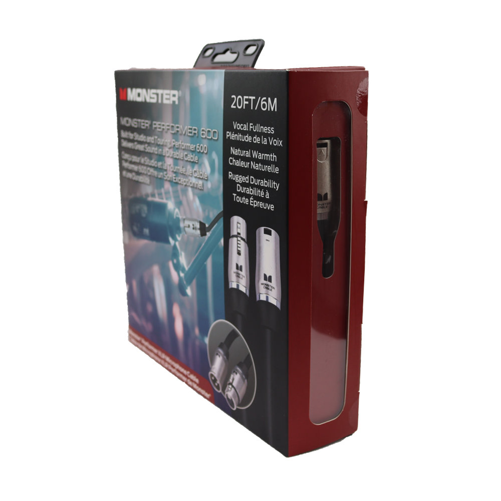 MONSTER CABLE P600-M-20 約6m マイクケーブル パッケージ側面