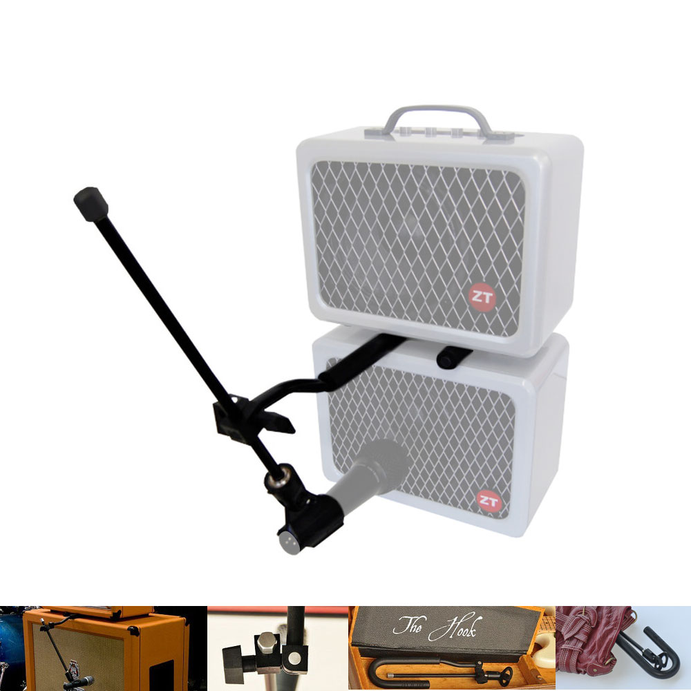 WishBone Workshop The Hook アンプ用 マイクスタンド 使用例