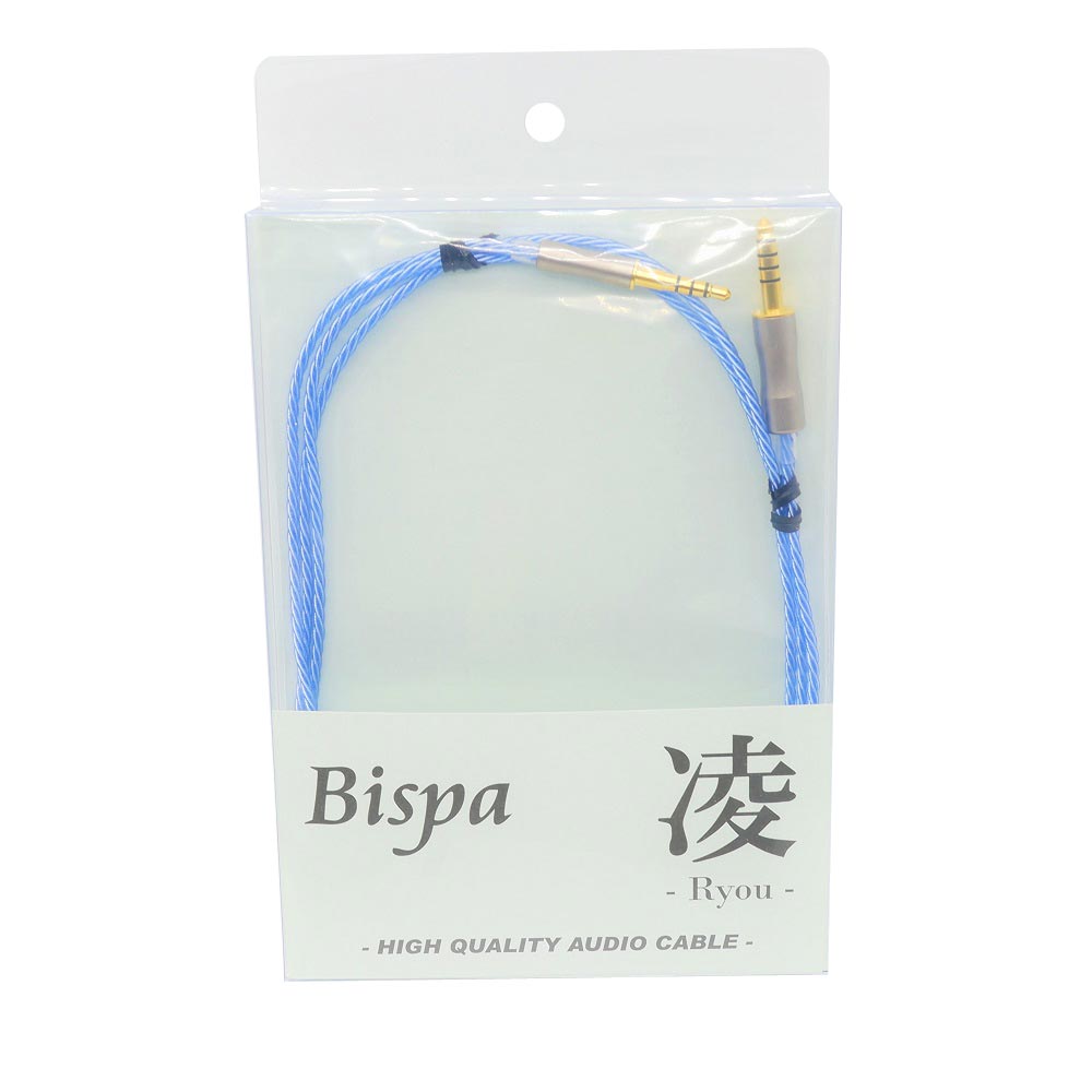 Bispa 凌-Ryou- MDR-1AUPTC-LHPM5 4.4mm5極→3.5mm4極 1.2m ヘッドホン用リケーブル パッケージ