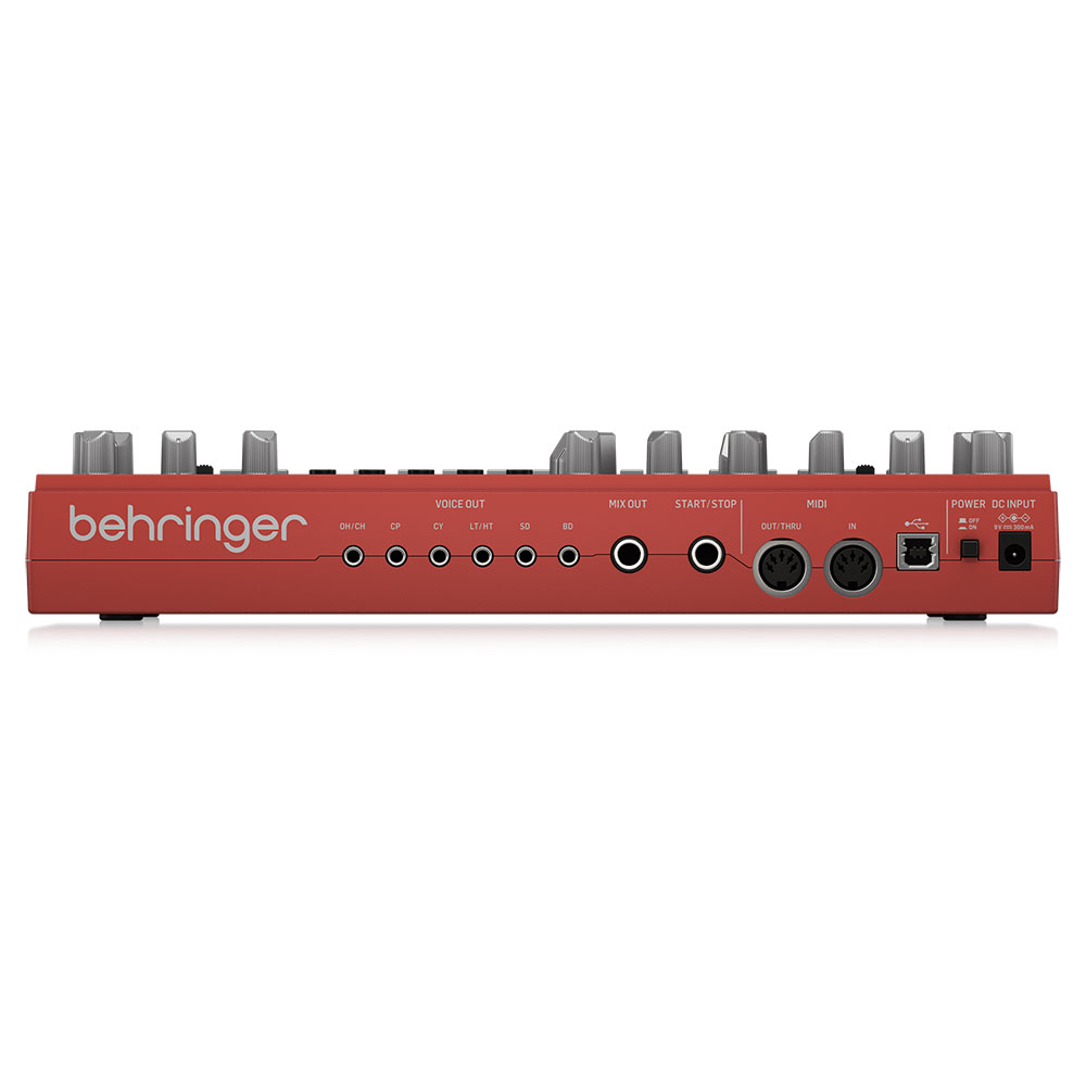 BEHRINGER RD-6-RD Rhythm Designer アナログリズムマシン ドラムマシン リズムデザイナー ベリンガー 入出力端子部の画像