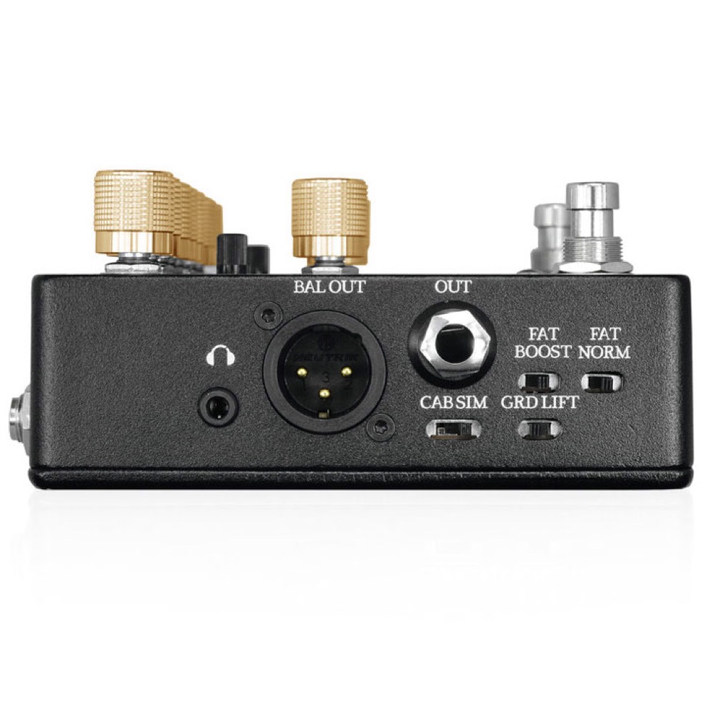 Amptweaker Big Rock Pro II ディストーション ギターエフェクター 入出力端子部の画像