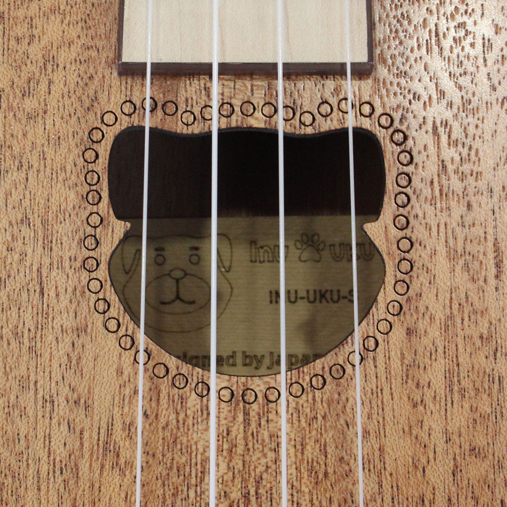 Bearlele INU-UKU-S イヌウク ソプラノウクレレ ベアレレ サウンドホール部