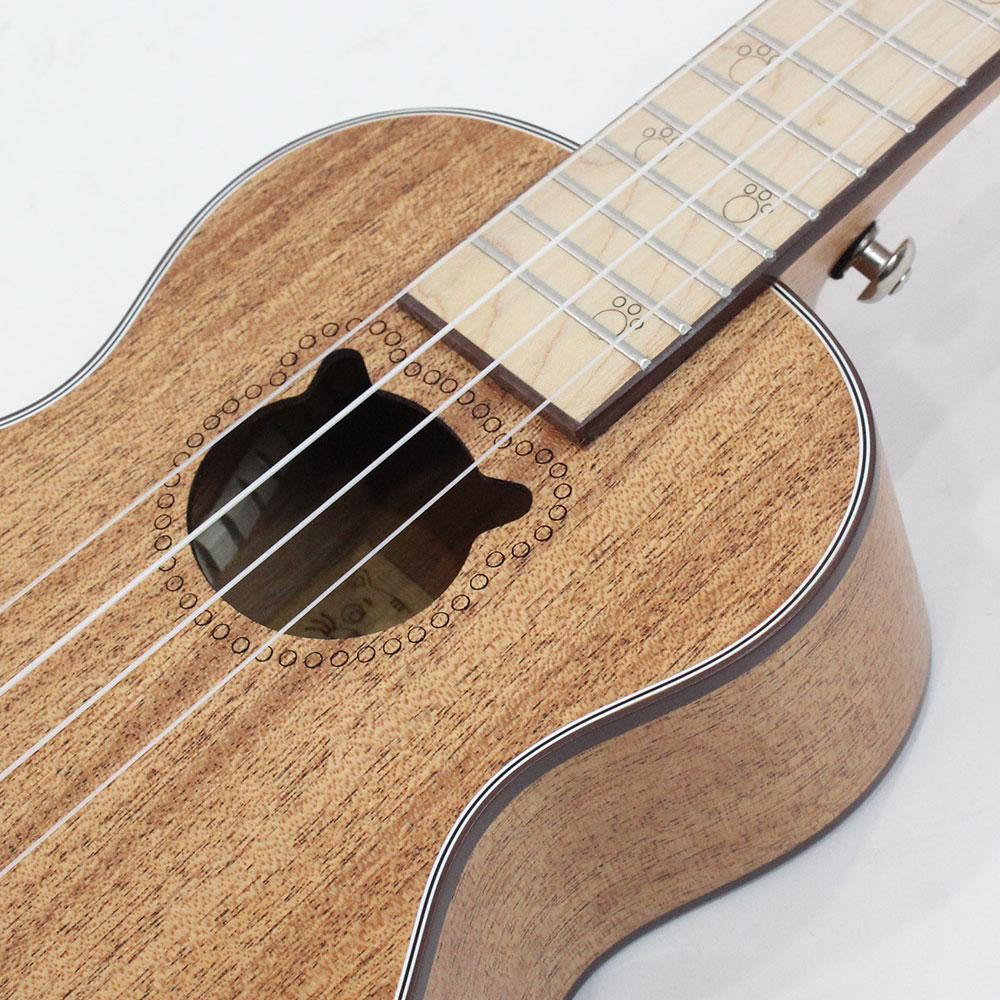 Bearlele NEKO-UKU-S ネコウク ソプラノウクレレ ベアレレ ボディ サウンドホール部 ネック部