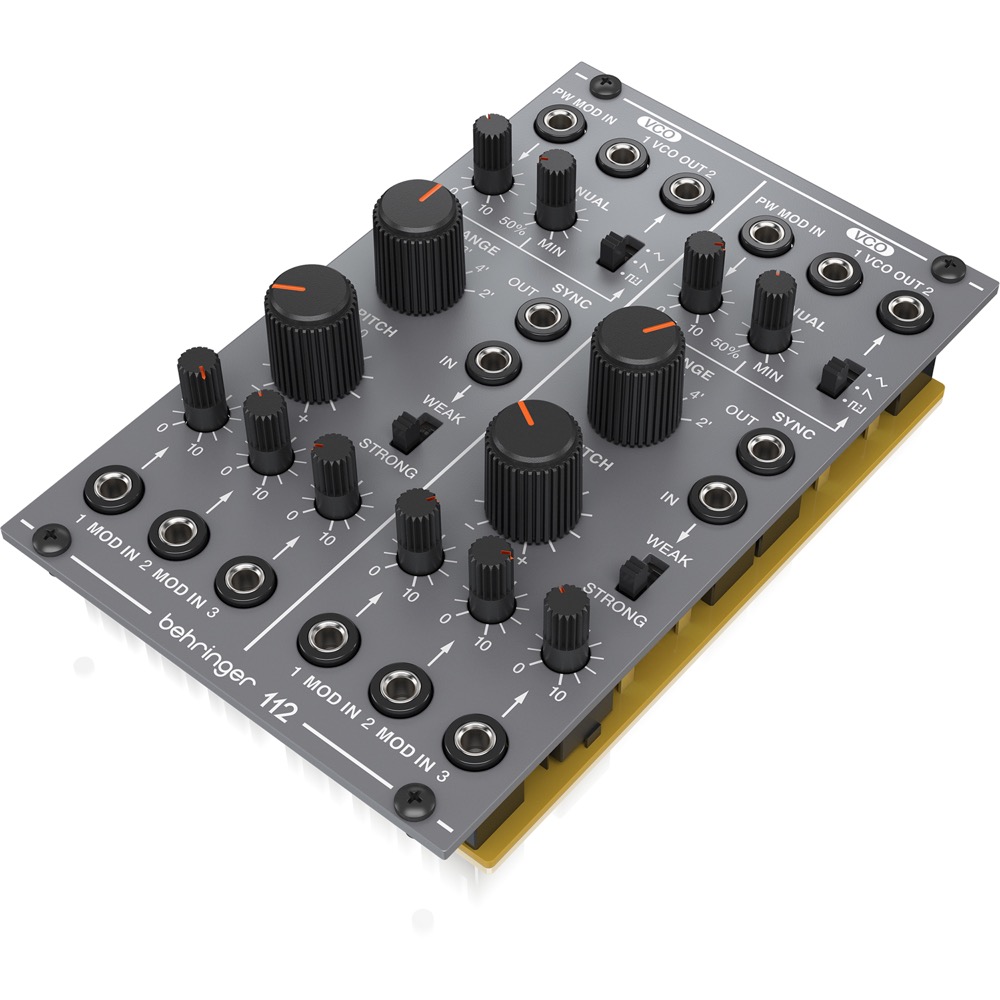 BEHRINGER 112 DUAL VCO モジュラーシンセサイザー ユーロラック用 アングル画像