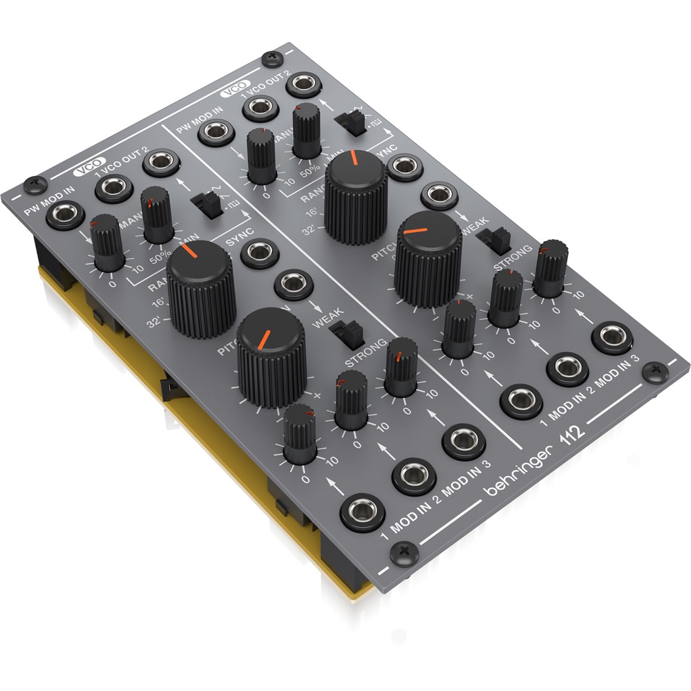 BEHRINGER 112 DUAL VCO モジュラーシンセサイザー ユーロラック用 アングル画像