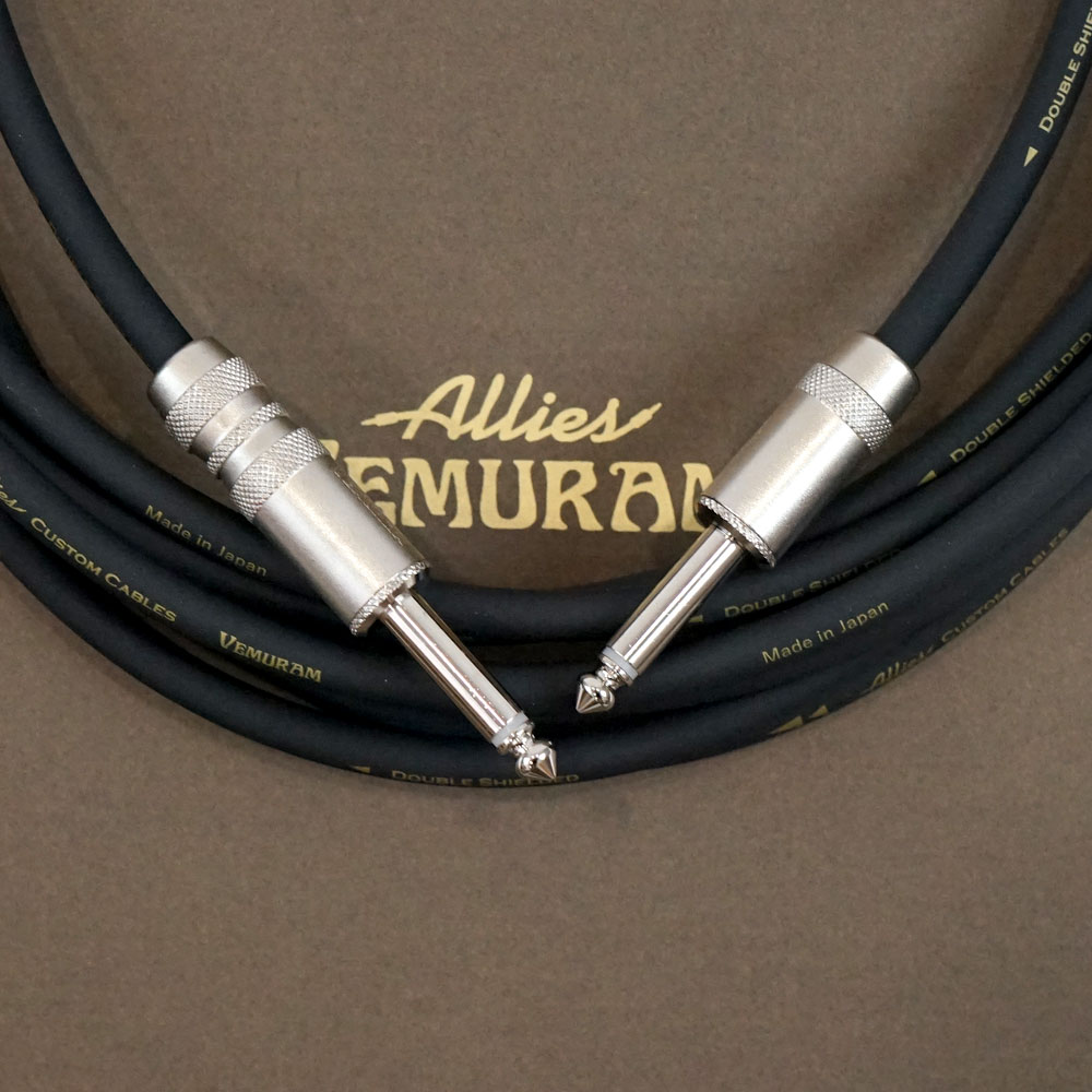 Allies VEMURAM BBB-SL SST/LST 15ft(約4.5m) ギターケーブル プラグタイプ:ショートストレート-ロングストレート