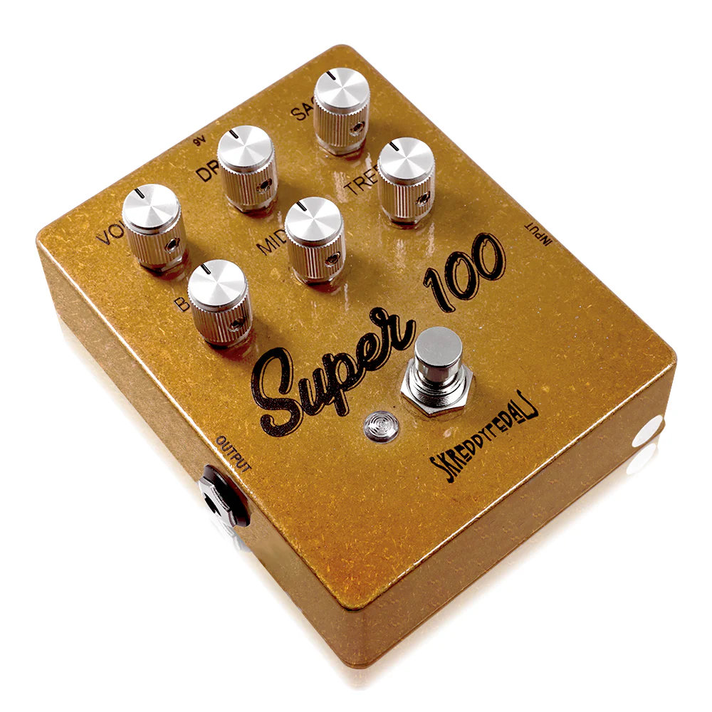 Skreddy Pedals Super 100 オーバードライブ ギターエフェクター フットスイッチ側