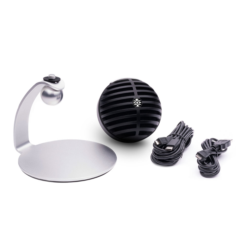 SHURE MV5C-USB-A ホーム オフィス コンデンサーマイク シュア スタンド マイク本体 付属ケーブル画像