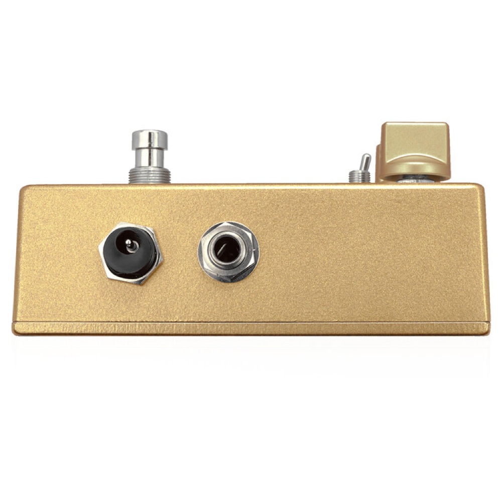 Daredevil Pedals British Black Belt Gold オーバードライブ ディストーション ギターエフェクター シールド差込口IN側面画像