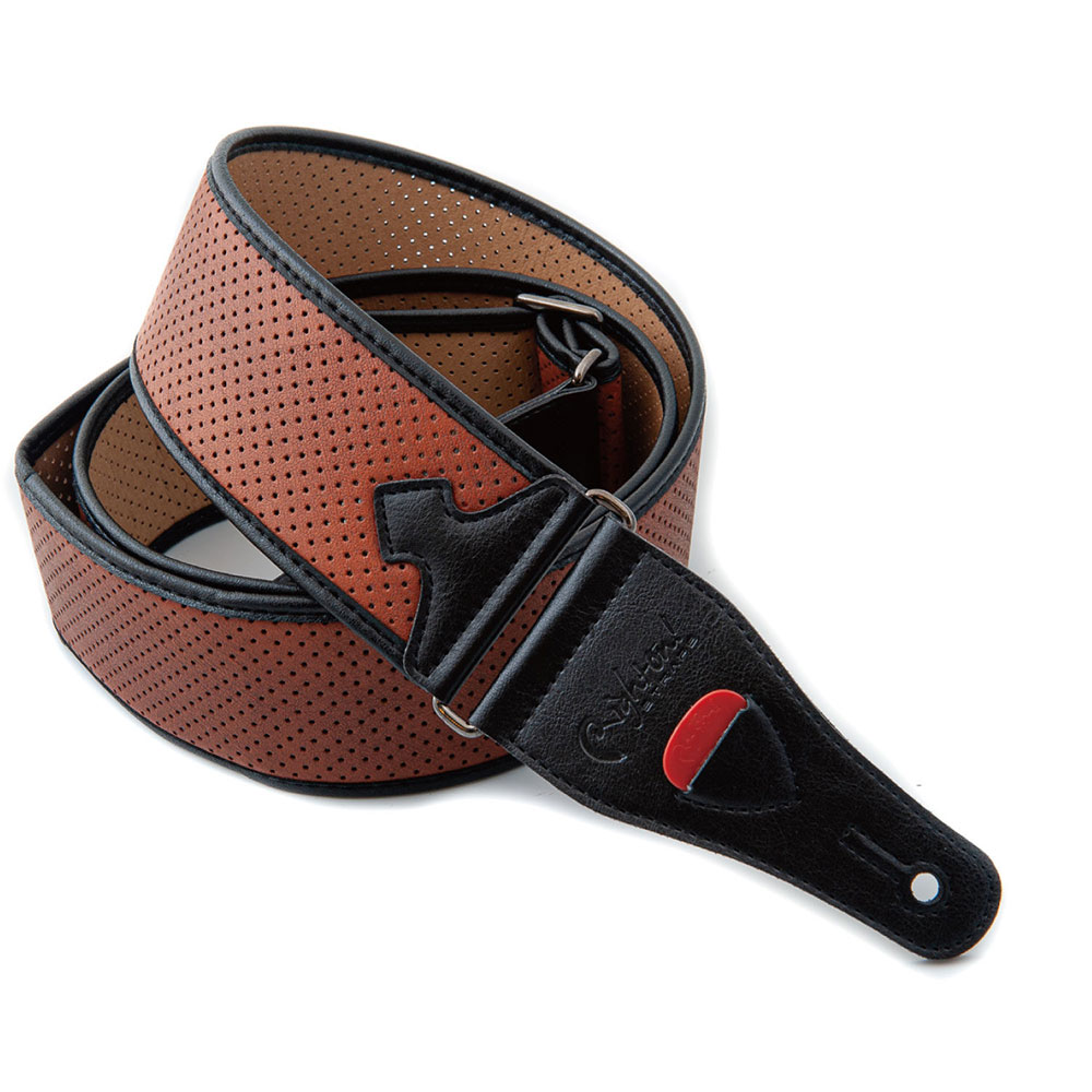 RightOn! STRAPS MONTE-CARLO Woody ギター・ベース用ストラップ ライトンオン 巻いた画像 ピックポケット部