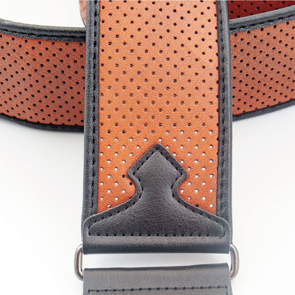 RightOn! STRAPS MONTE-CARLO Woody ギター・ベース用ストラップ ライトンオン 素材 パンチング加工された合皮