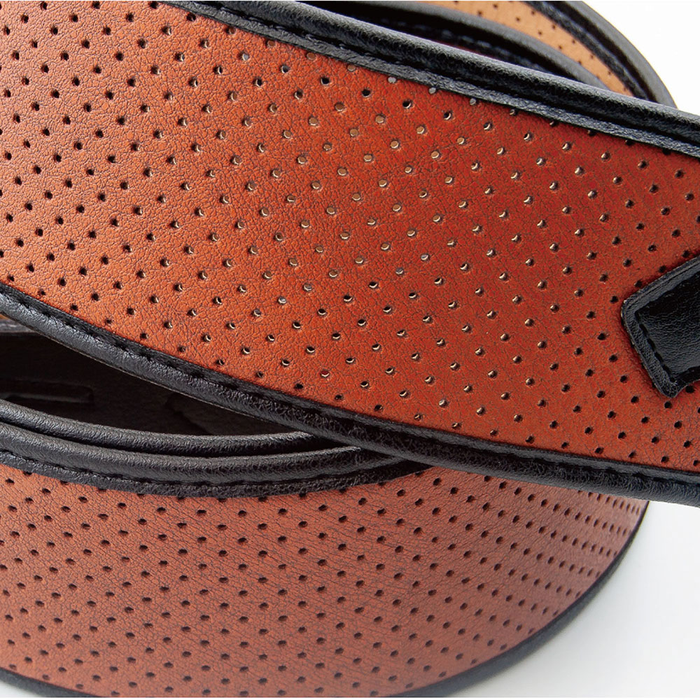RightOn! STRAPS MONTE-CARLO Woody ギター・ベース用ストラップ ライトンオン 素材 パンチング加工された合皮