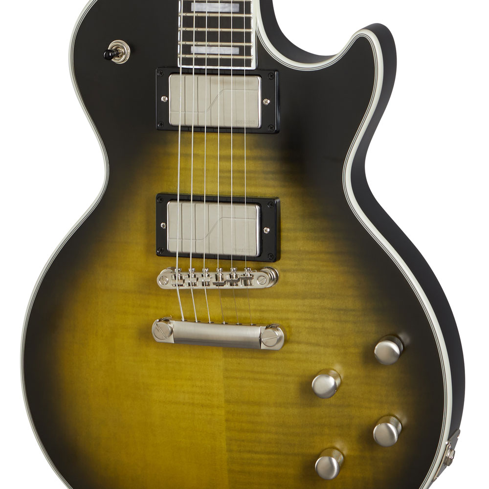 Epiphone Les Paul Prophecy Olive Tiger Aged Gloss エレキギター ボディアップ