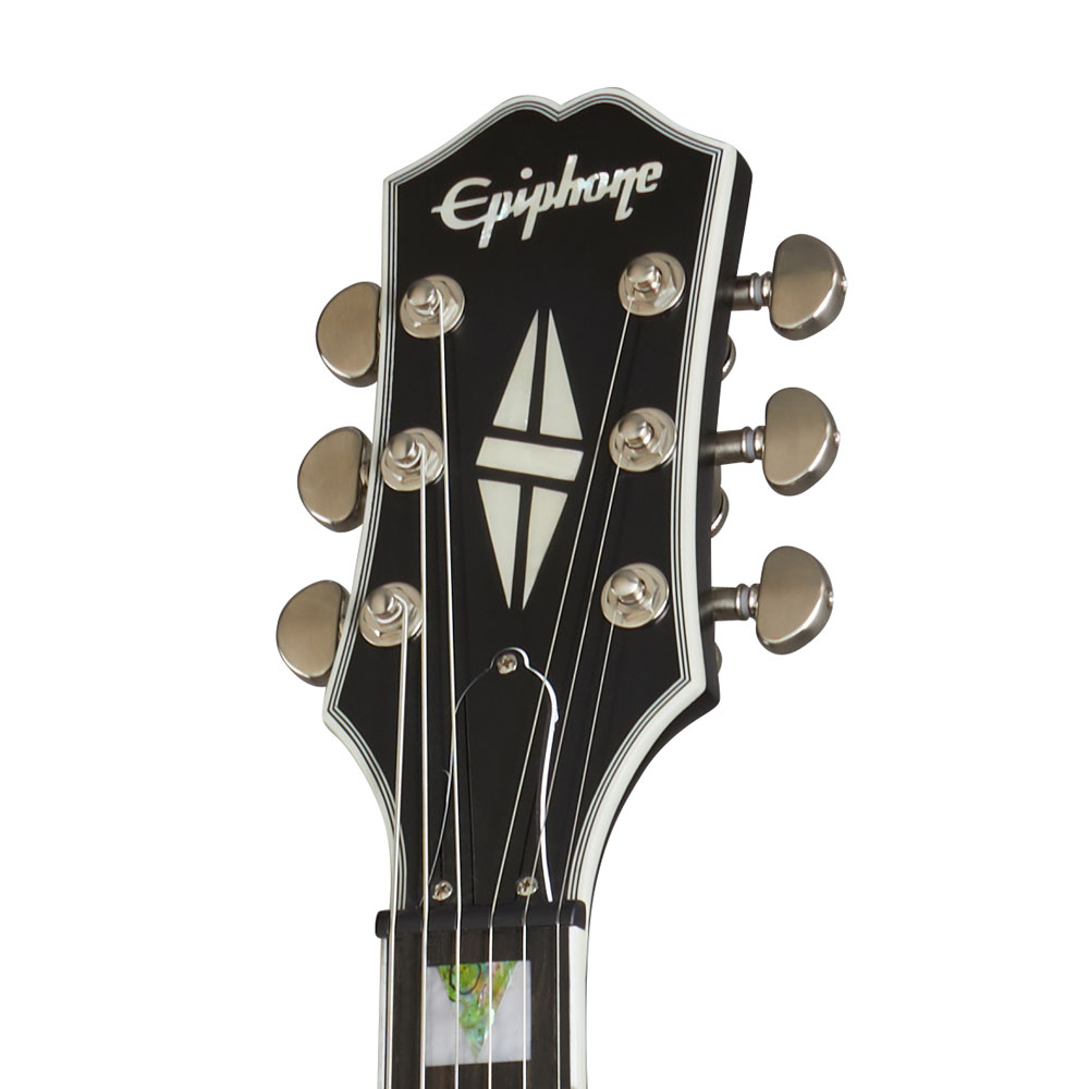 Epiphone Les Paul Prophecy Olive Tiger Aged Gloss エレキギター ヘッド正面