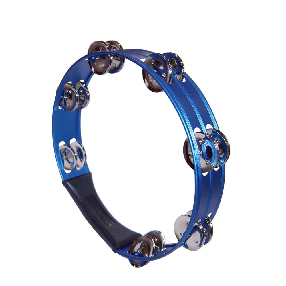 KIKUTANI MM-14H BLU アルミ製タンバリン 10インチ