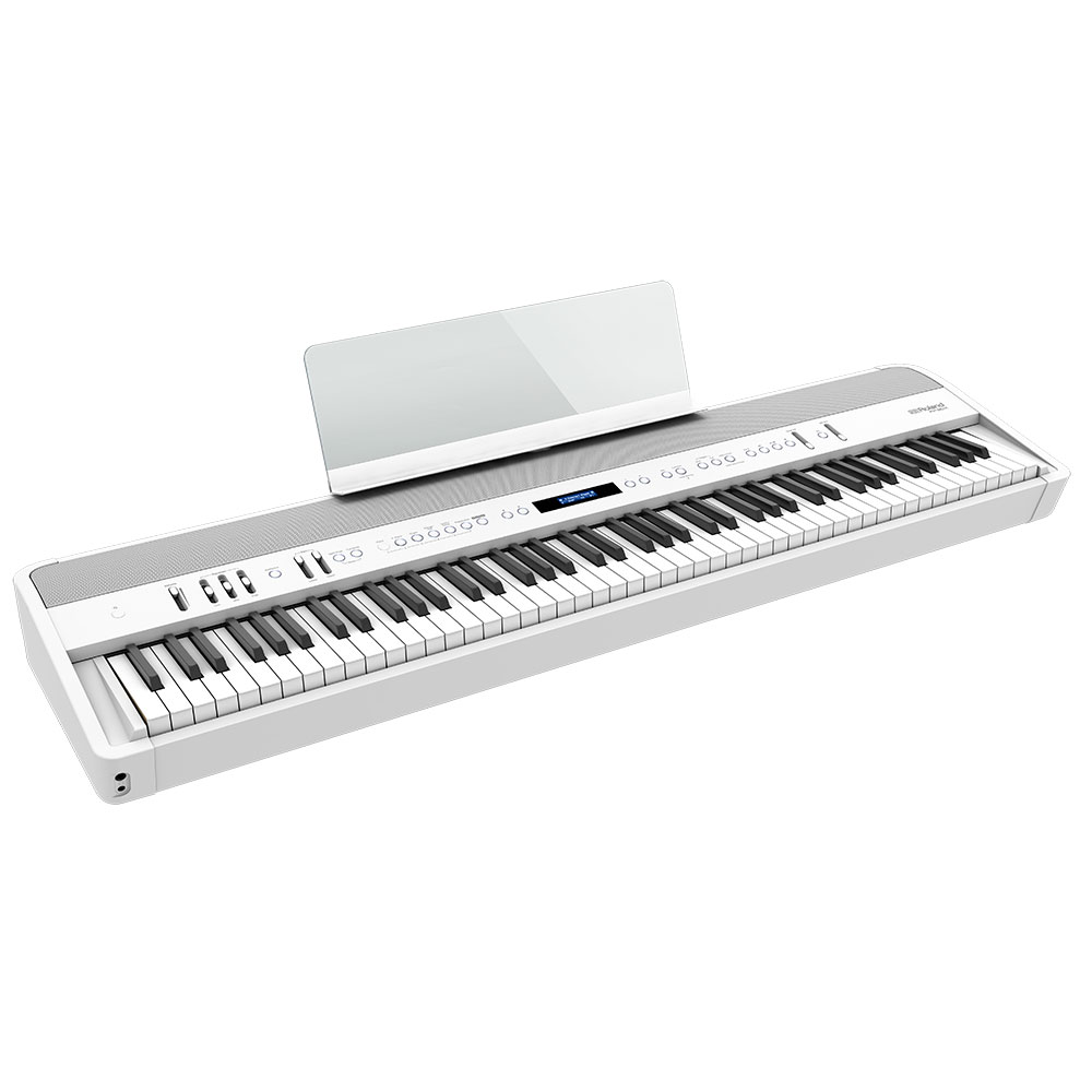 ROLAND FP-90X-WH Digital Piano ホワイト デジタルピアノ ローランド 電子ピアノ 88鍵 譜面台設置画像