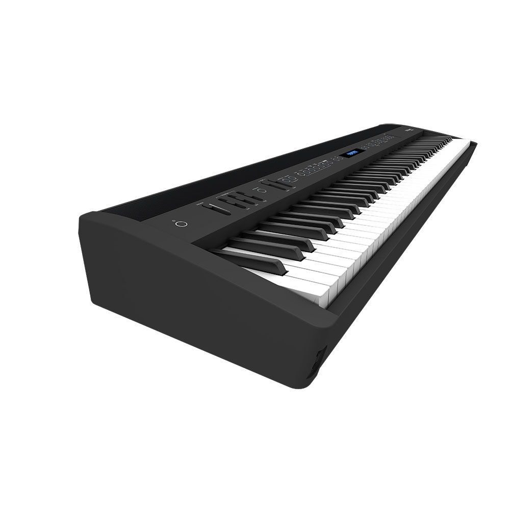 ROLAND FP-60X-BK Digital Piano ブラック デジタルピアノ ローランド 電子ピアノ 88鍵 斜めからの画像