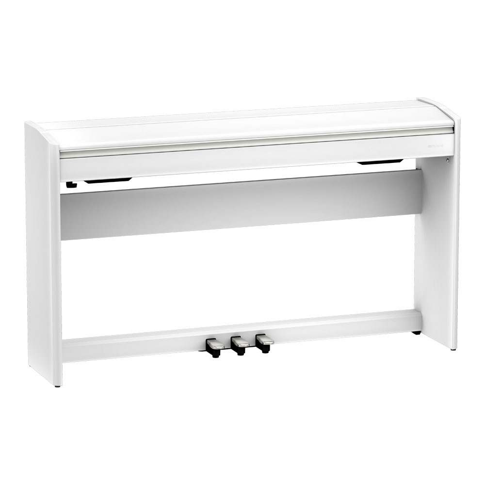 【組立設置無料サービス中】 ROLAND F701-WH ホワイト 電子ピアノ 高低自在椅子付き 全体