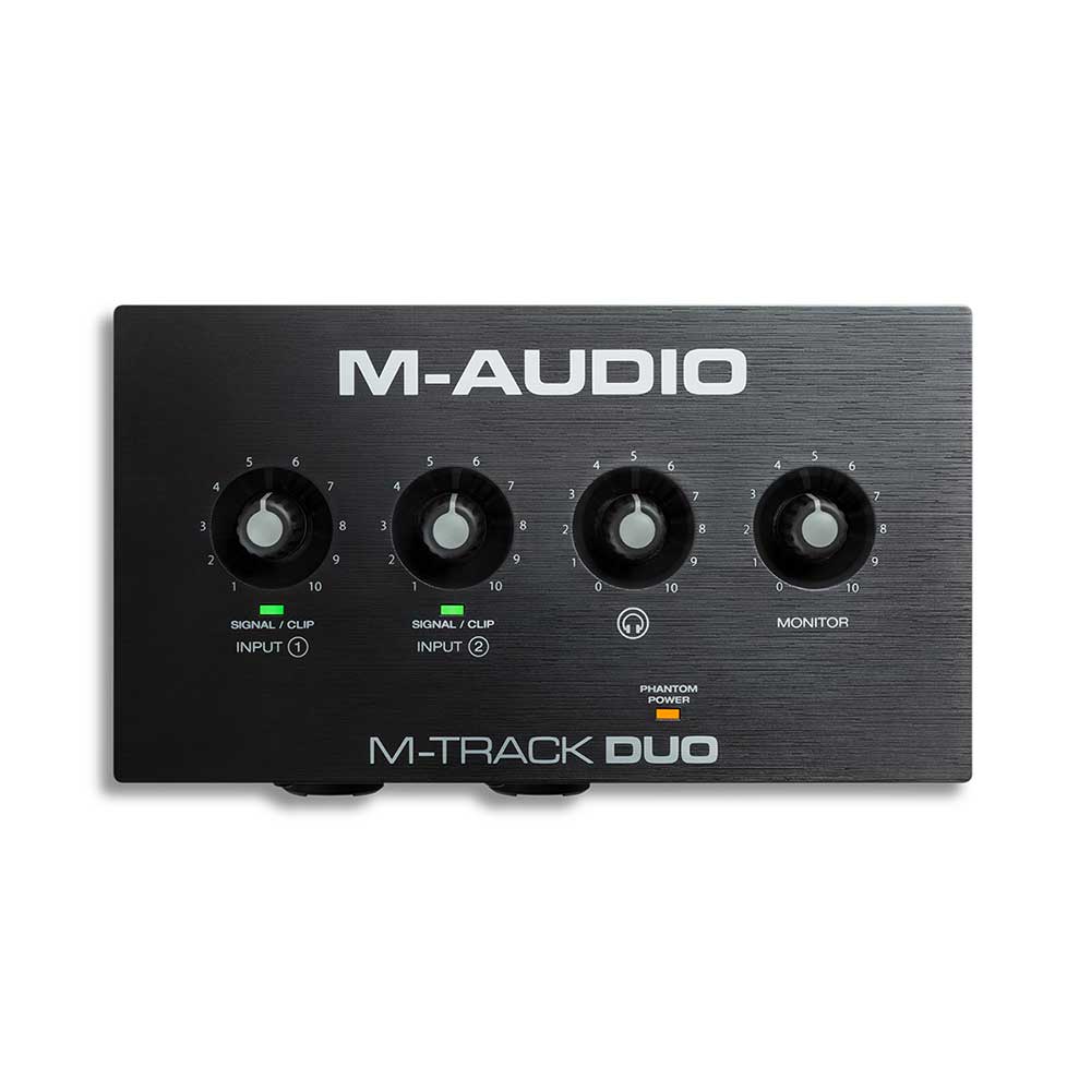 M-AUDIO M-Track Duo 2チャンネルUSBオーディオインターフェース 正面画像