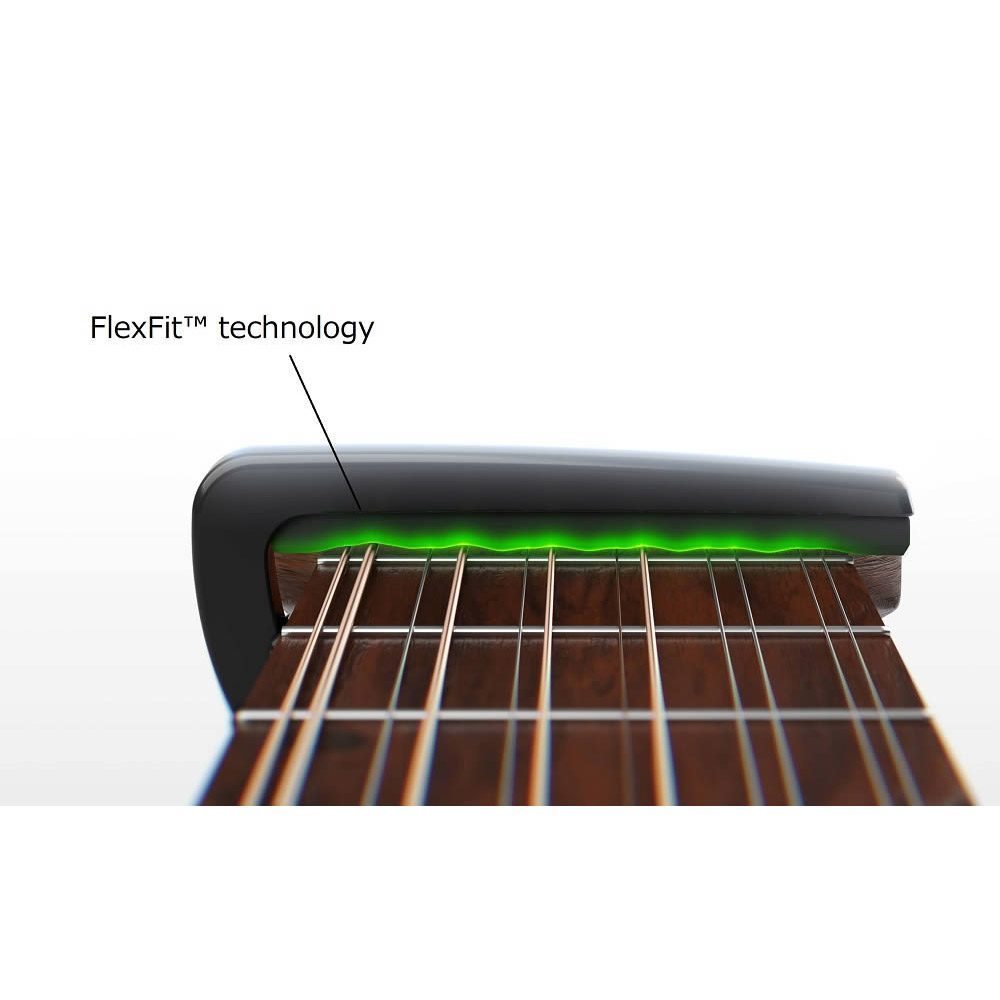 Planet Waves by D’Addario PW-CP-19 Pro plus capo Black ギターカポ FlexFitテクノロジーを採用 イメージ画像