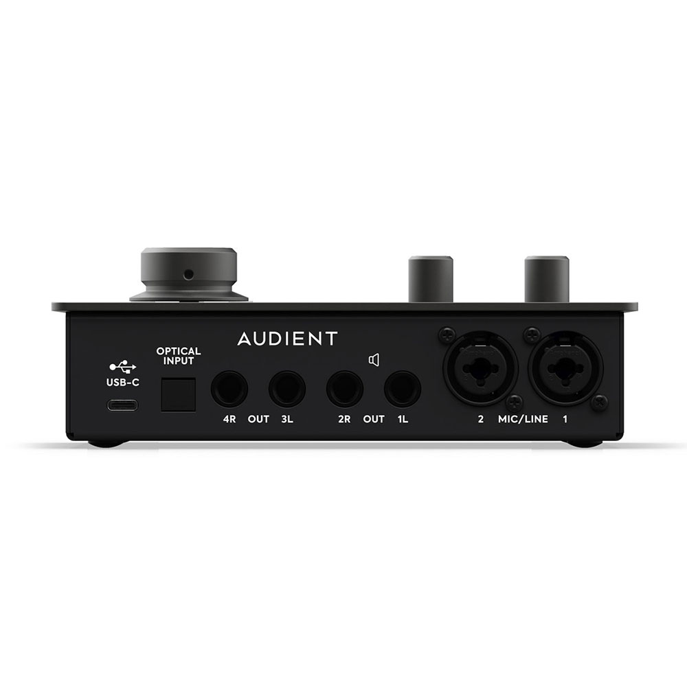 Audient iD14mkII オーディオインターフェース 入出力端子部画像