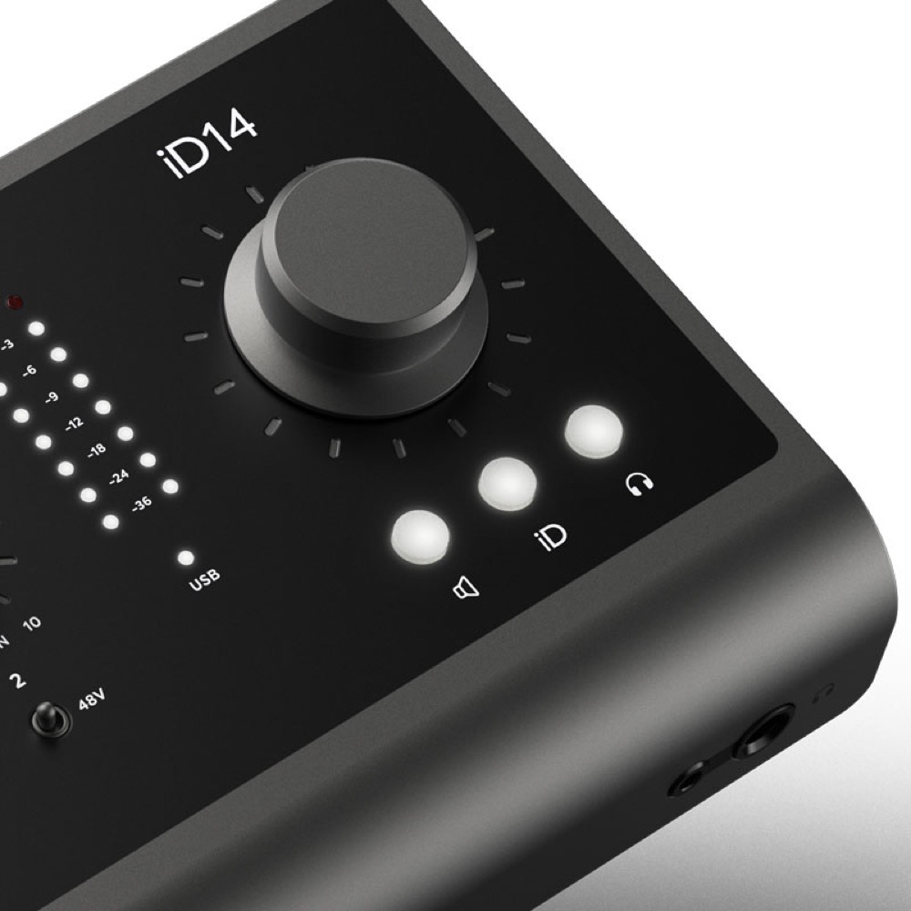 Audient iD14mkII オーディオインターフェース モニターコントロール部