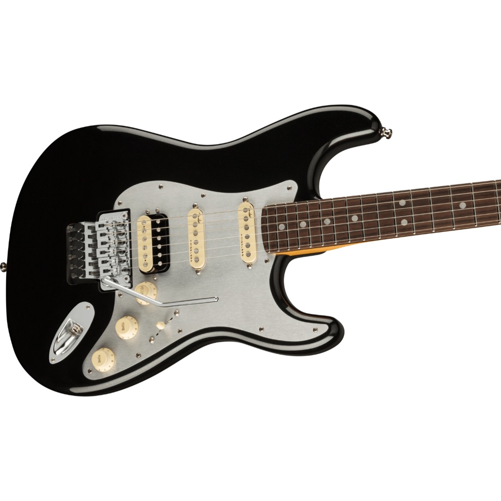Fender Ultra Luxe Stratocaster Floyd Rose HSS RW MBK エレキギター ボディアップ画像