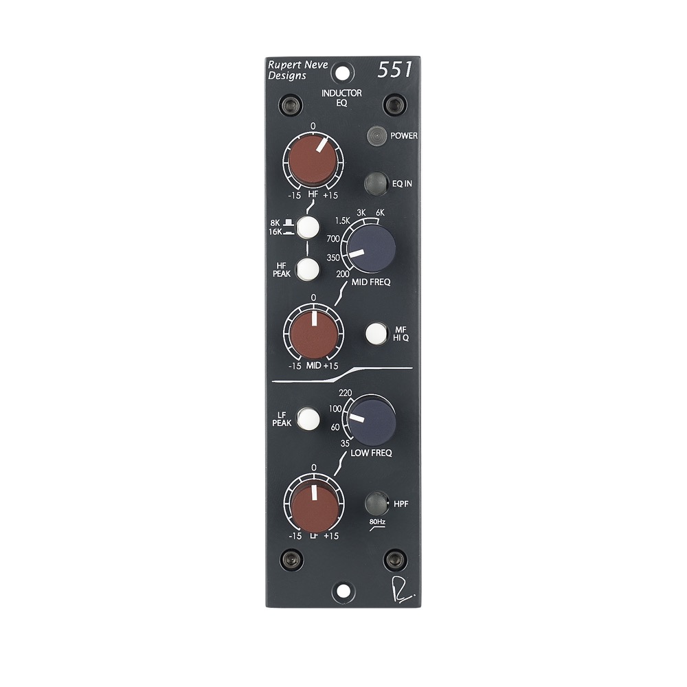 Rupert Neve Designs Portico 551 インダクターEQ パネル部分画像
