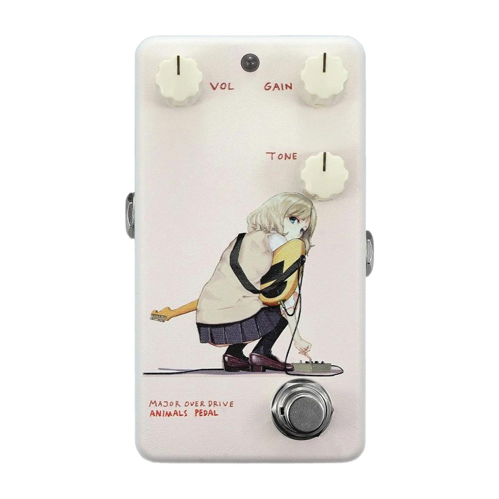 Animals Pedal Custom Illustrated 014 Major Overdrive by あしやひろ "Alice" Faint Pink オーバードライブ ギターエフェクター