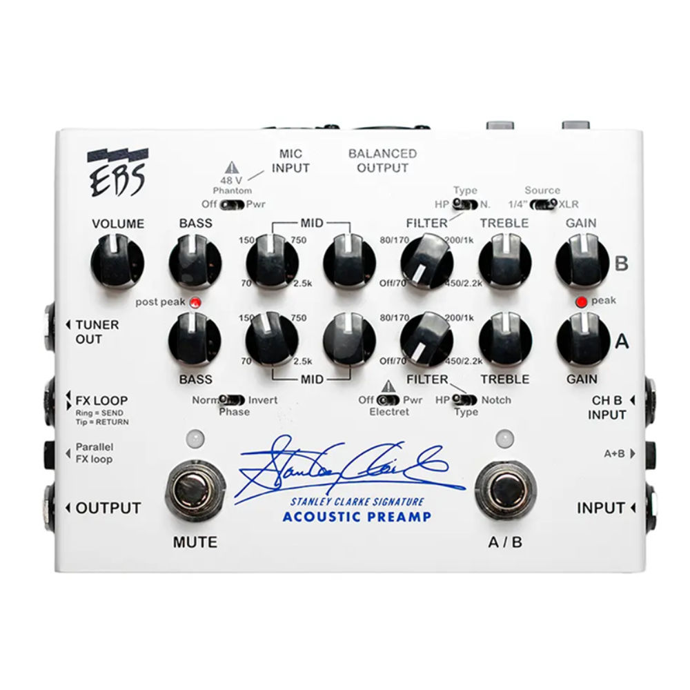 EBS Stanley Clarke Signature Acoustic Preamp スタンリー・クラーク シグネチャー アコースティック ベースプリアンプ