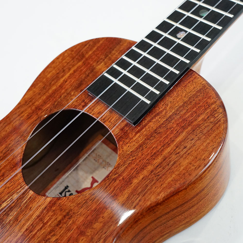 KoAloha KCM-00 Concert KOA series コンサートウクレレ コアロハ ボディ サウンドホール部画像